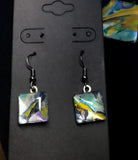 Beautifully Hand Painted Glass with Specialty Beading Necklace and Earrings Set - Del Rae & Co.